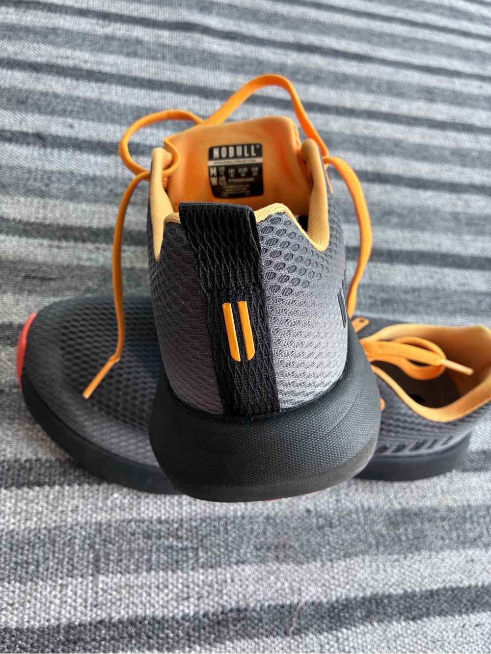 NoBull Drive 2 training shoe sneaker - JET BLACK BLAZE men’s 11 / women’s 12.5 - Picture 6 of 8